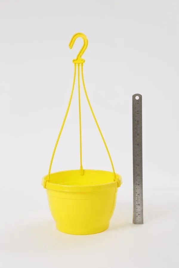 8 Inch Hanging Pot Yellow