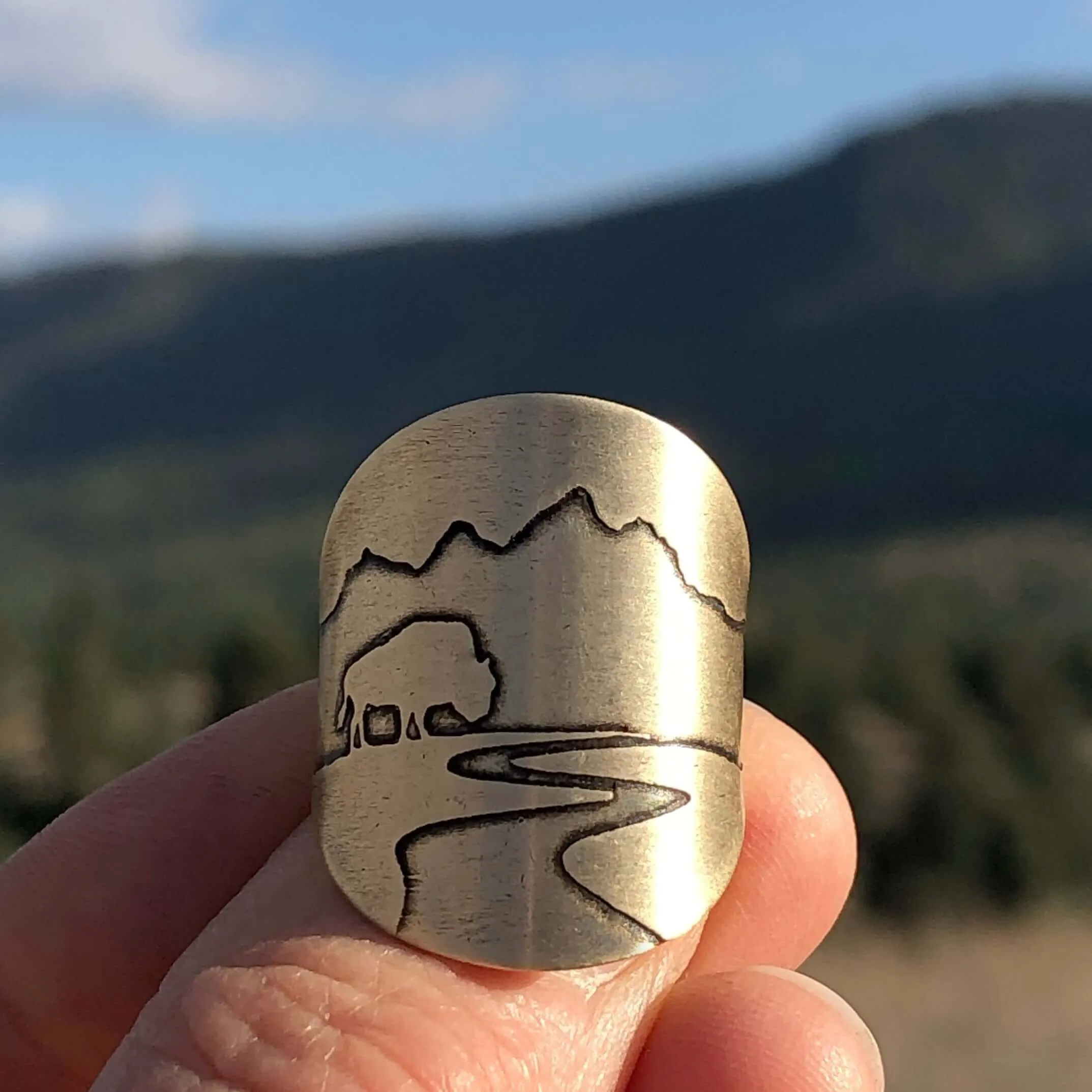 Buff in the Tetons Adjustable Ring