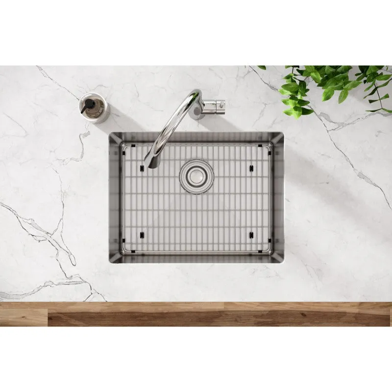 Crosstown 18.25" x 23.5" x 10" Stainless Steel Single-Basin Undermount Kitchen Sink - Tight Corners