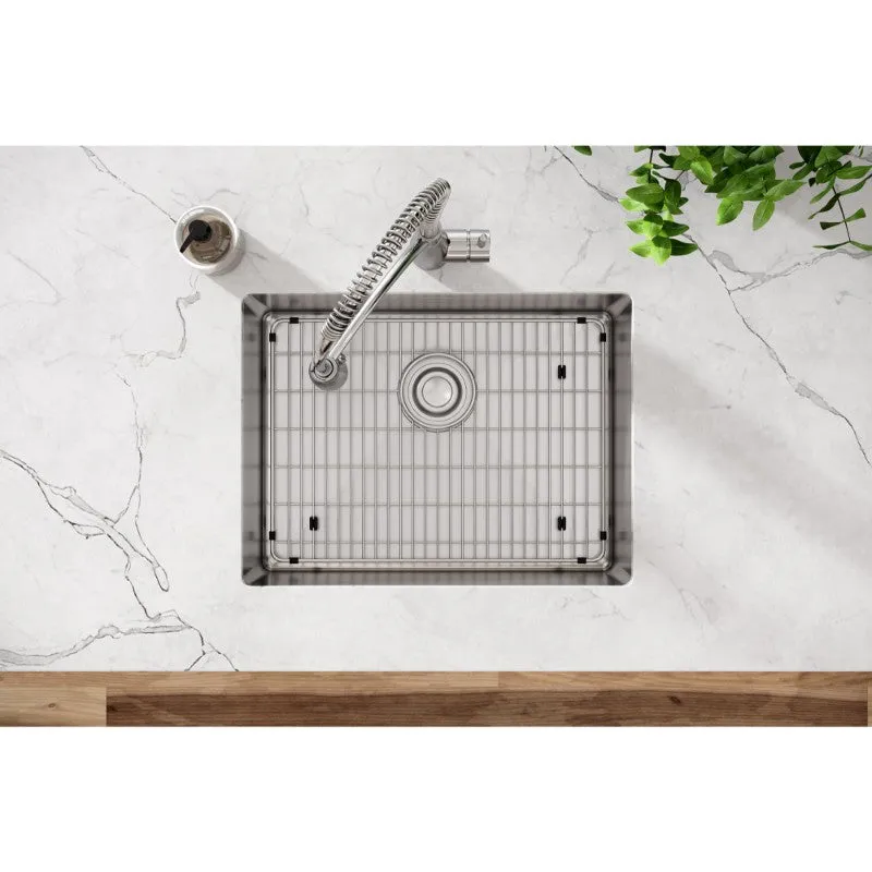 Crosstown 18.25" x 23.5" x 8" Stainless Steel Single-Basin Undermount Kitchen Sink Kit