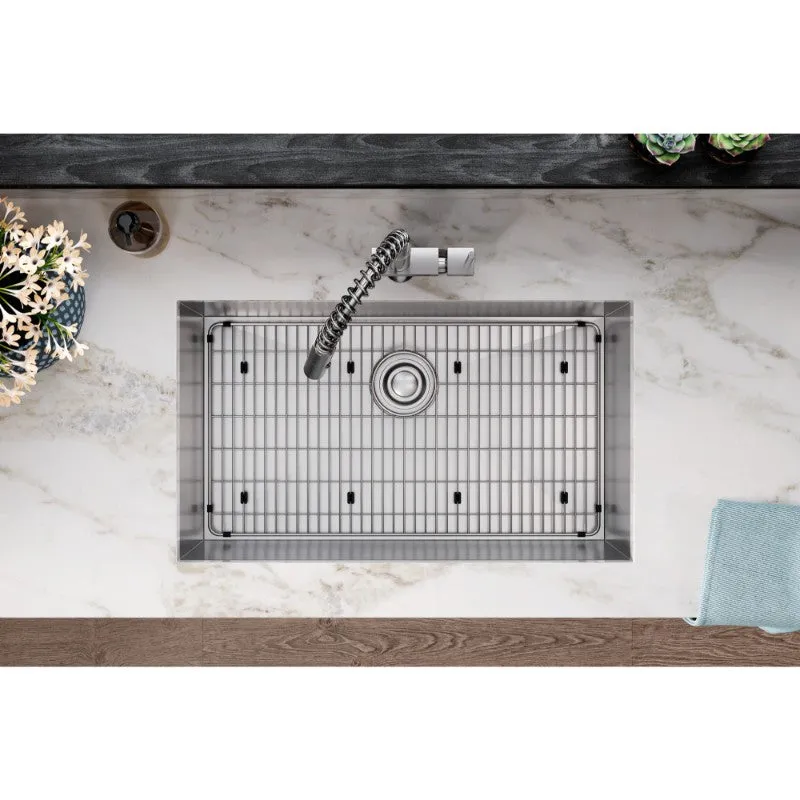 Crosstown 18.5" x 30.5" x 10" Stainless Steel Single-Basin Undermount Kitchen Sink Kit