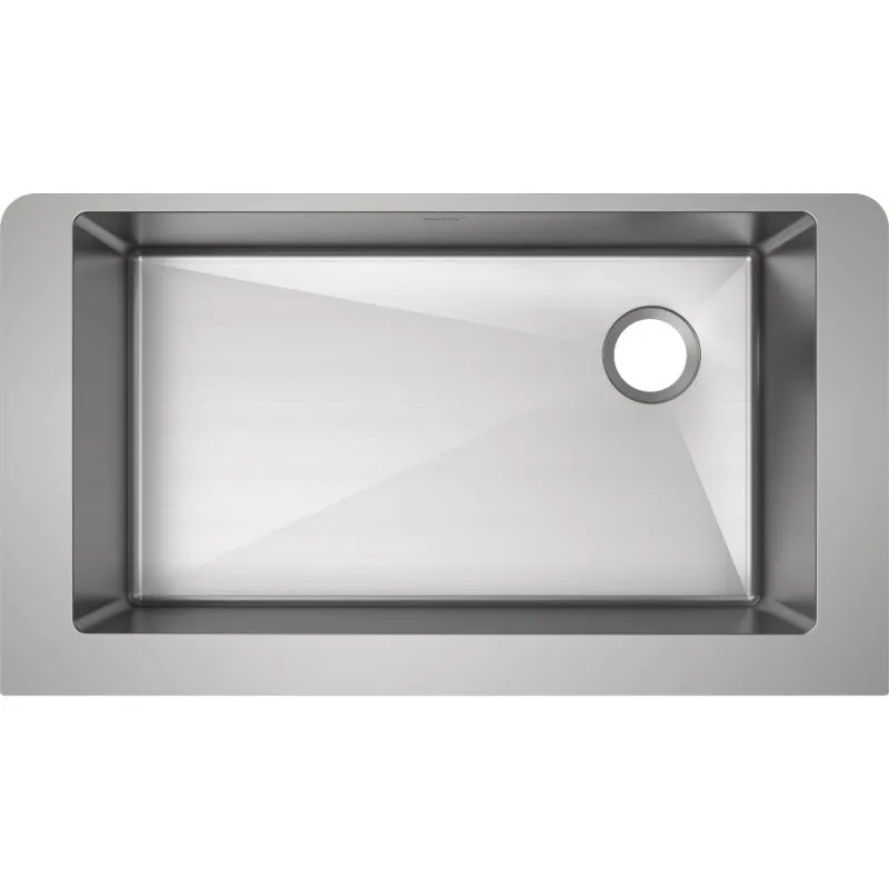 Crosstown 20.25" x 35.88" x 9" Stainless Steel Single-Basin Farmhouse Kitchen Sink