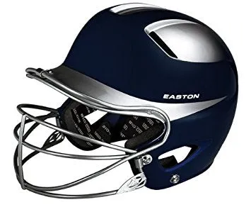 Easton Natural Two-Tone Batting Helmet with Mask