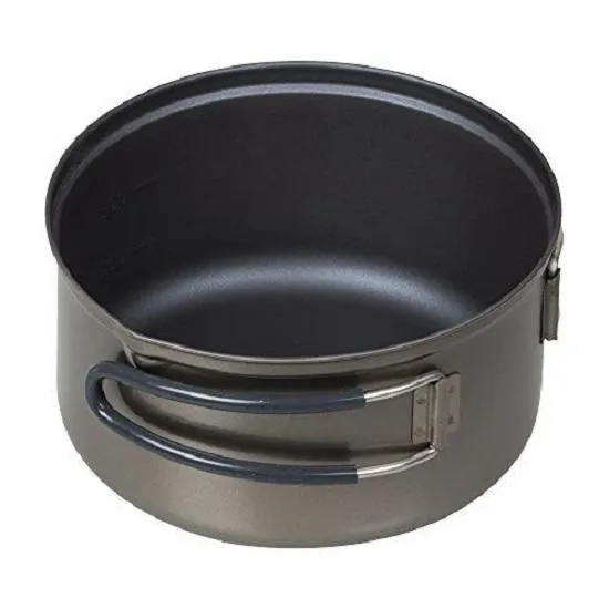 Evernew Ultralight Titanium Ti NS Non-Stick Pot 0.9L w/Lid & Handles ECA422