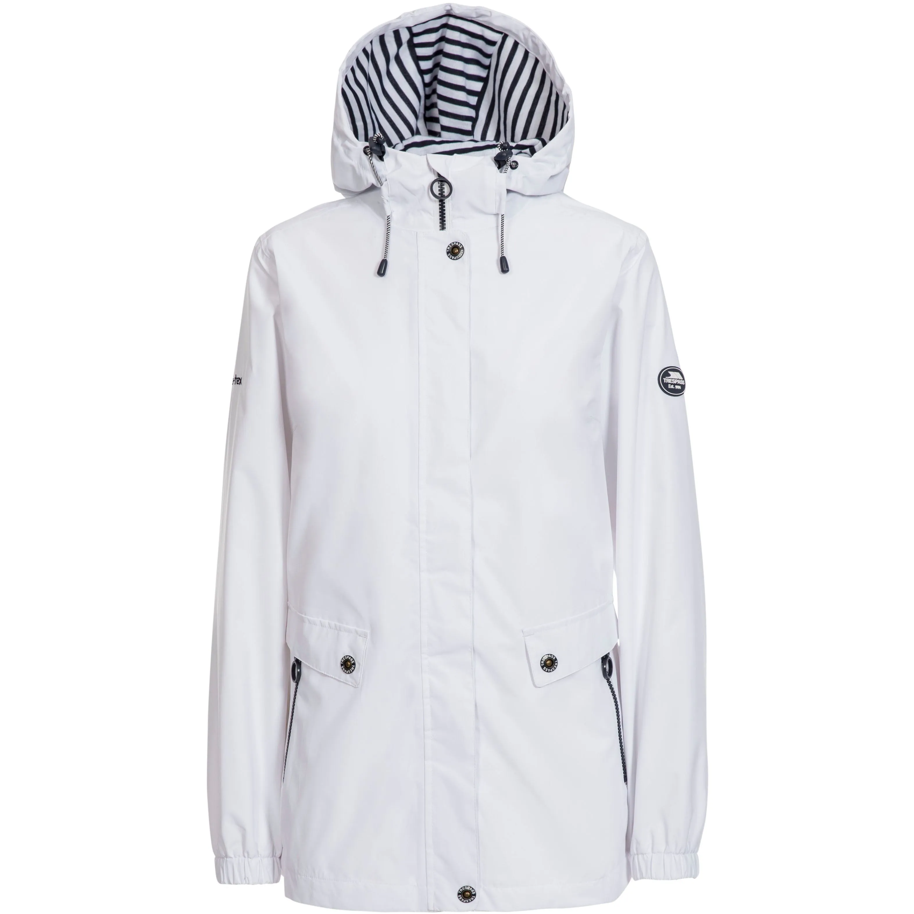 Flourish Womens Unpadded Waterproof Jacket in White