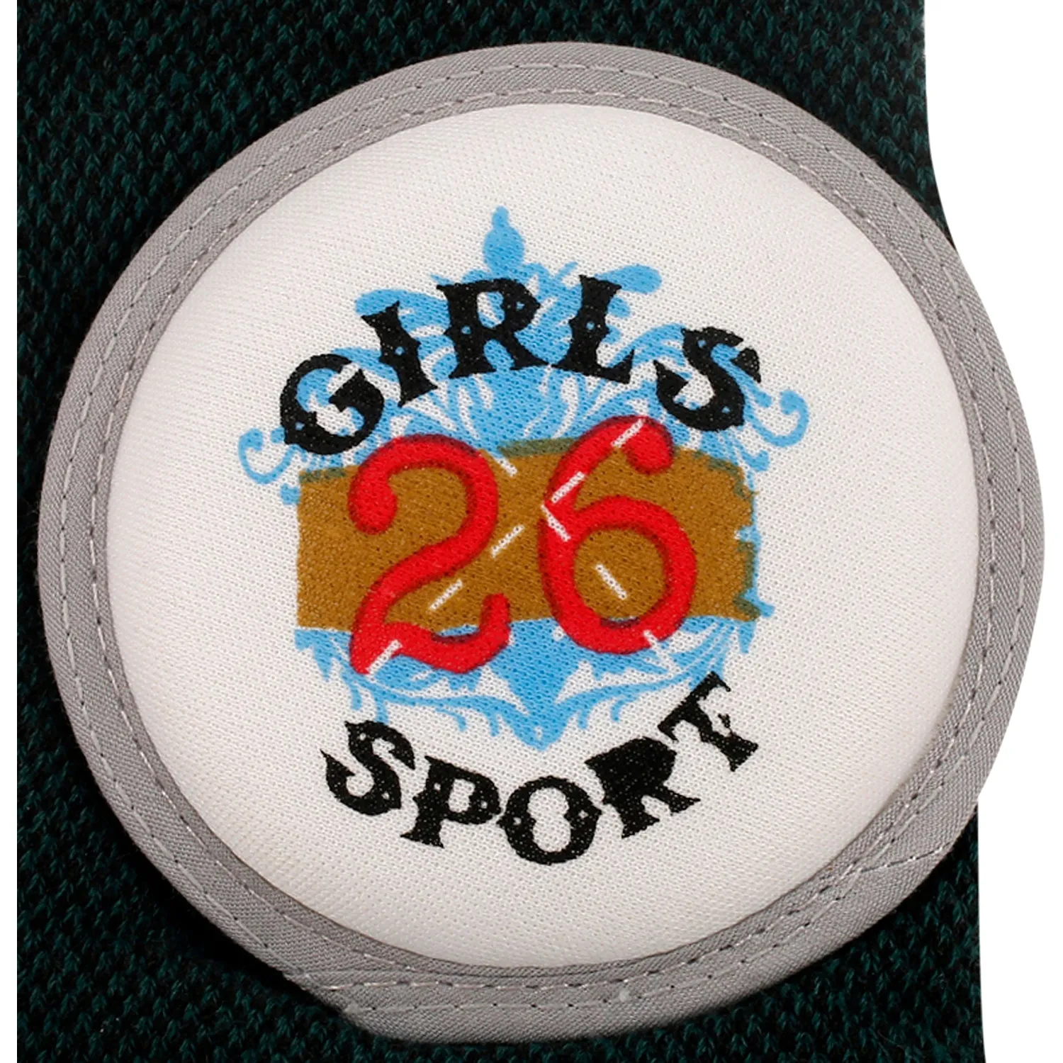 Girl Power Dark Green Kneepad