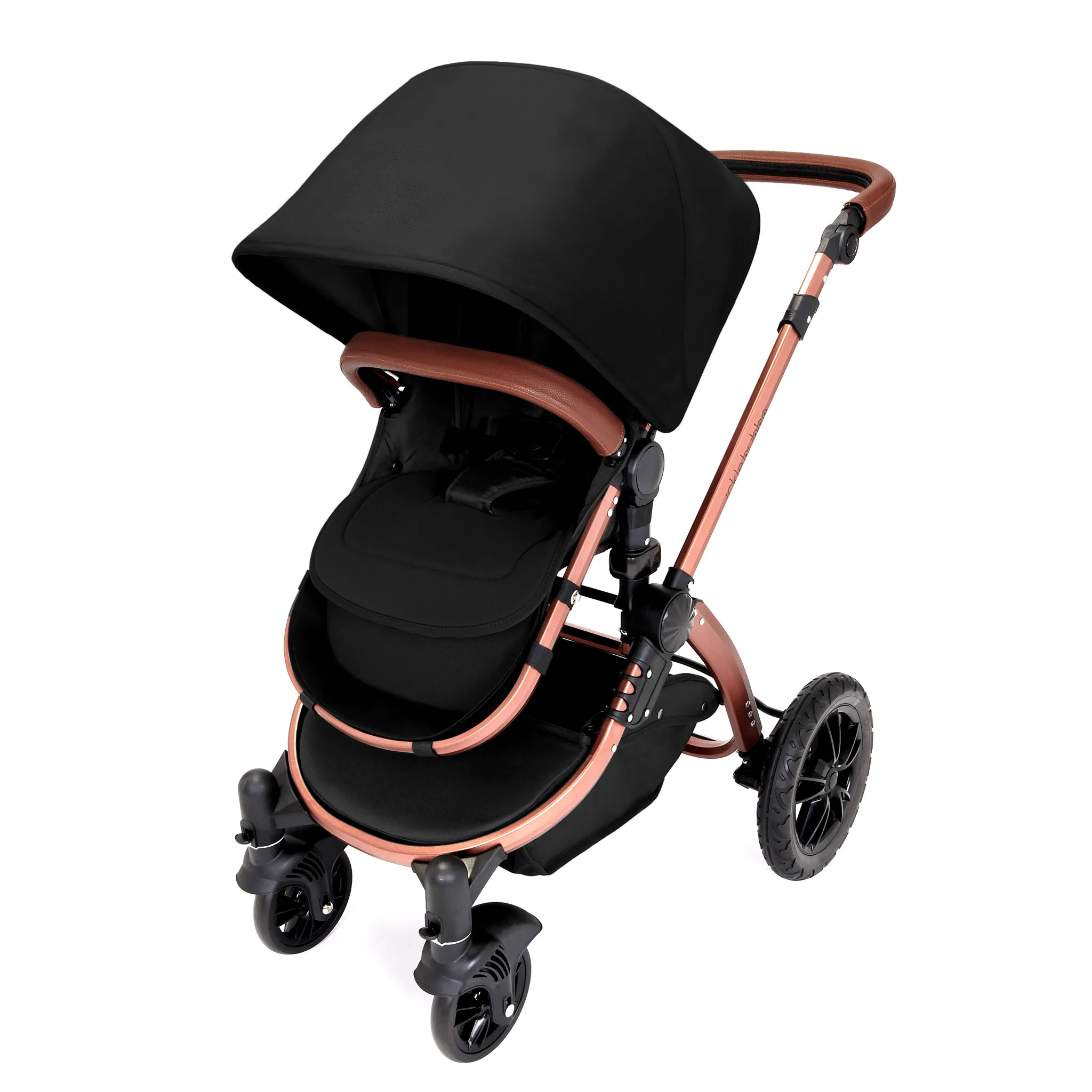 Ickle Bubba Stomp V4 Galaxy Travel System with ISOFIX Base Bronze/Midnight