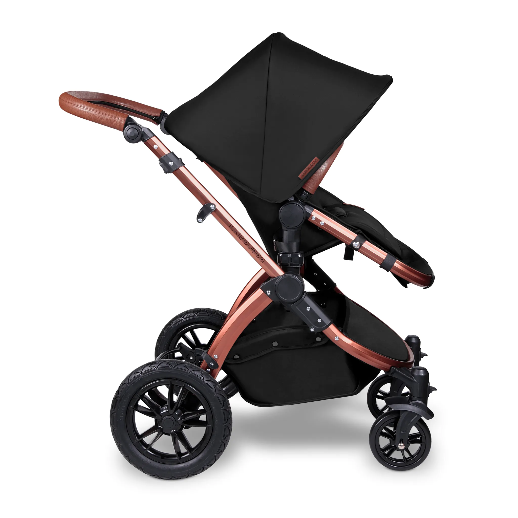 Ickle Bubba Stomp V4 Galaxy Travel System with ISOFIX Base Bronze/Midnight