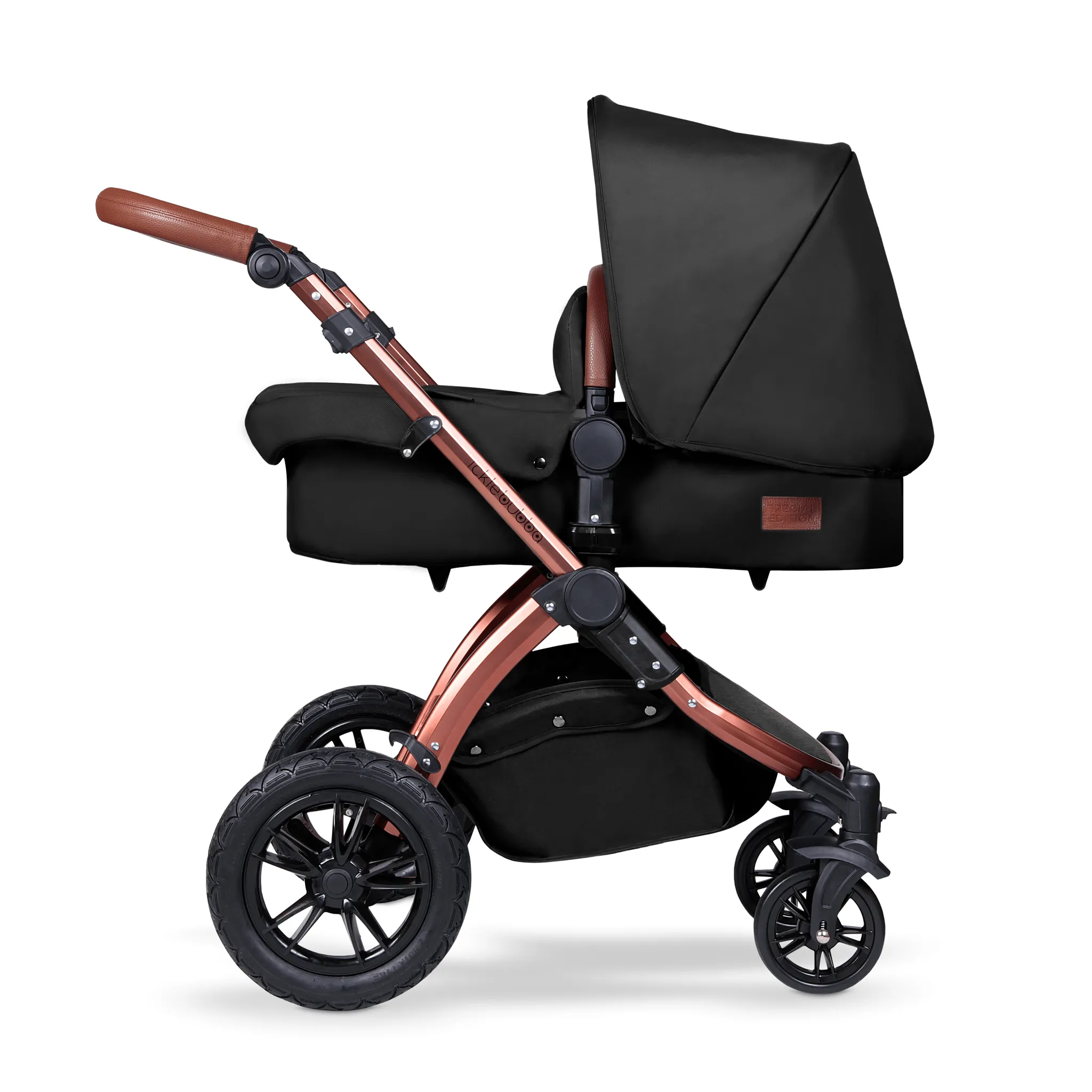 Ickle Bubba Stomp V4 Galaxy Travel System with ISOFIX Base Bronze/Midnight