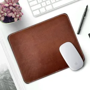 Leather Mouse Pads for Laptop Computer PC Gaming Apple Executive Work Desk Handmade