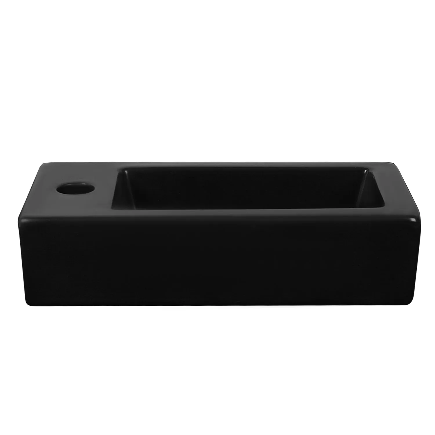 LIBERTY 14" Rectangular Wall-Mount Bathroom Sink, Space-Saving With Multiple Colors