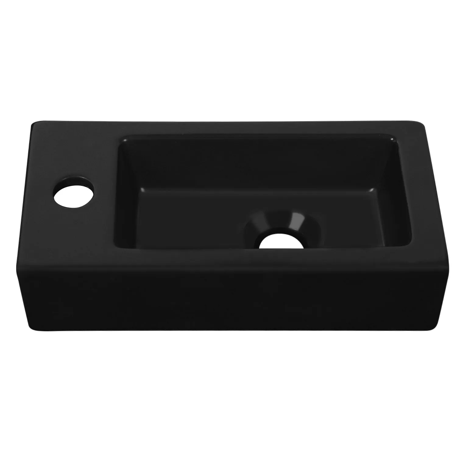 LIBERTY 14" Rectangular Wall-Mount Bathroom Sink, Space-Saving With Multiple Colors