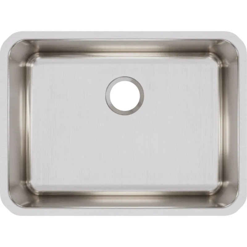 Lustertone Classic 19.25" x 25.5" x 10" Stainless Steel Single-Basin Undermount Kitchen Sink