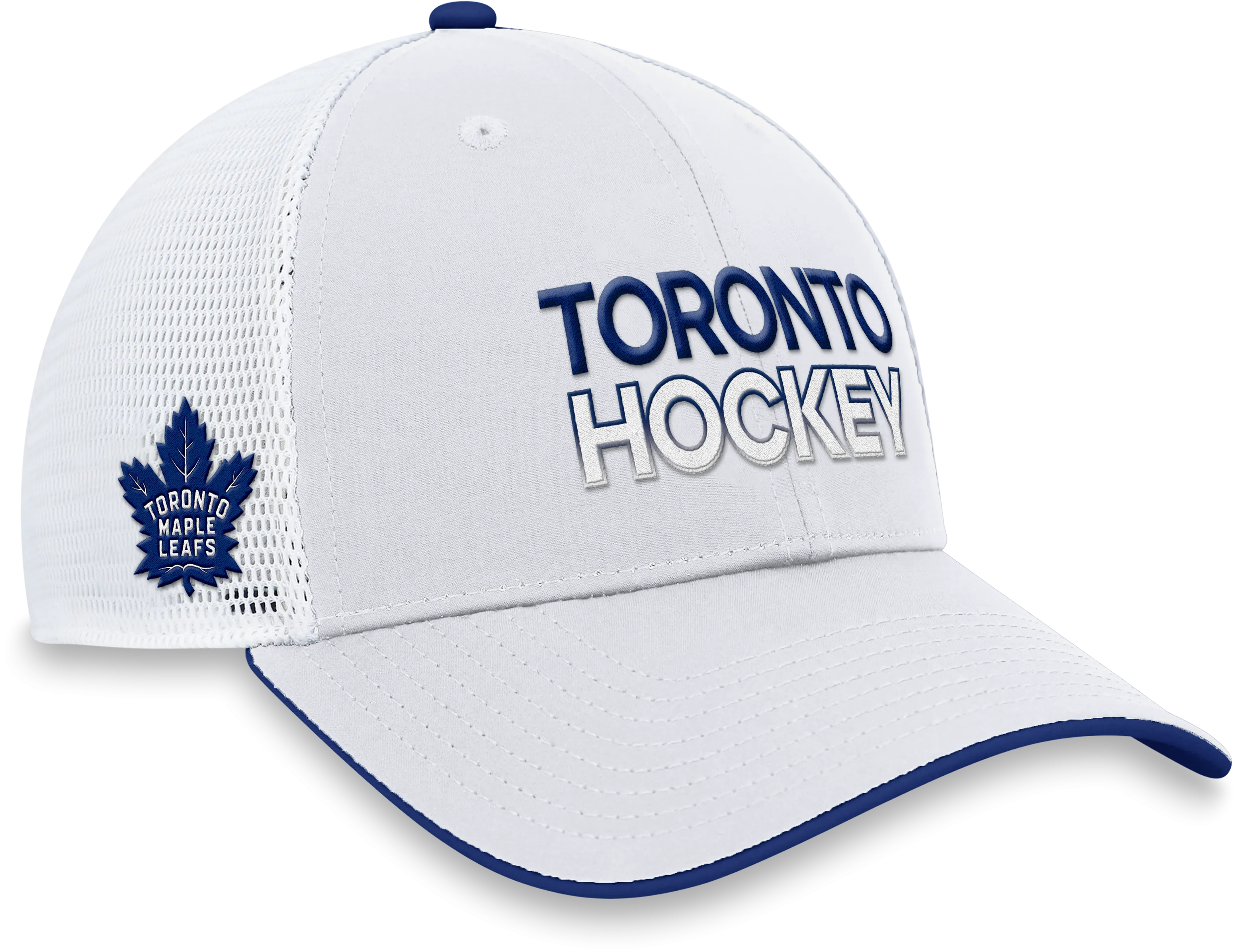 Maple Leafs Fanatics Men's 2023 Authentic Pro Rink Trucker Hat