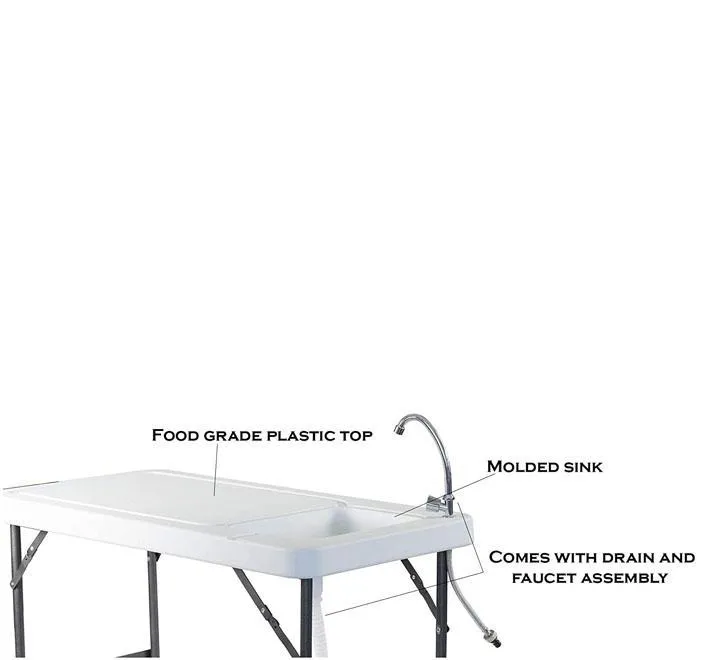 Organized Fishing Folding Tables For Outdoor