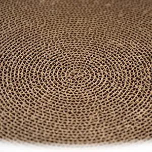 Pidan, Cat Scratch Bowl Cat Cardboard Pad for Indoor Cats Lounge - Round Cat Scratcher Couch Bed with Geometric Pattern