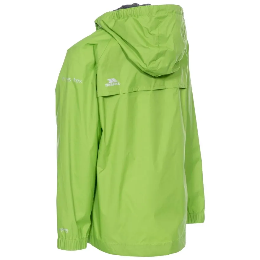 Trespass Qikpac Kids Rain Jacket