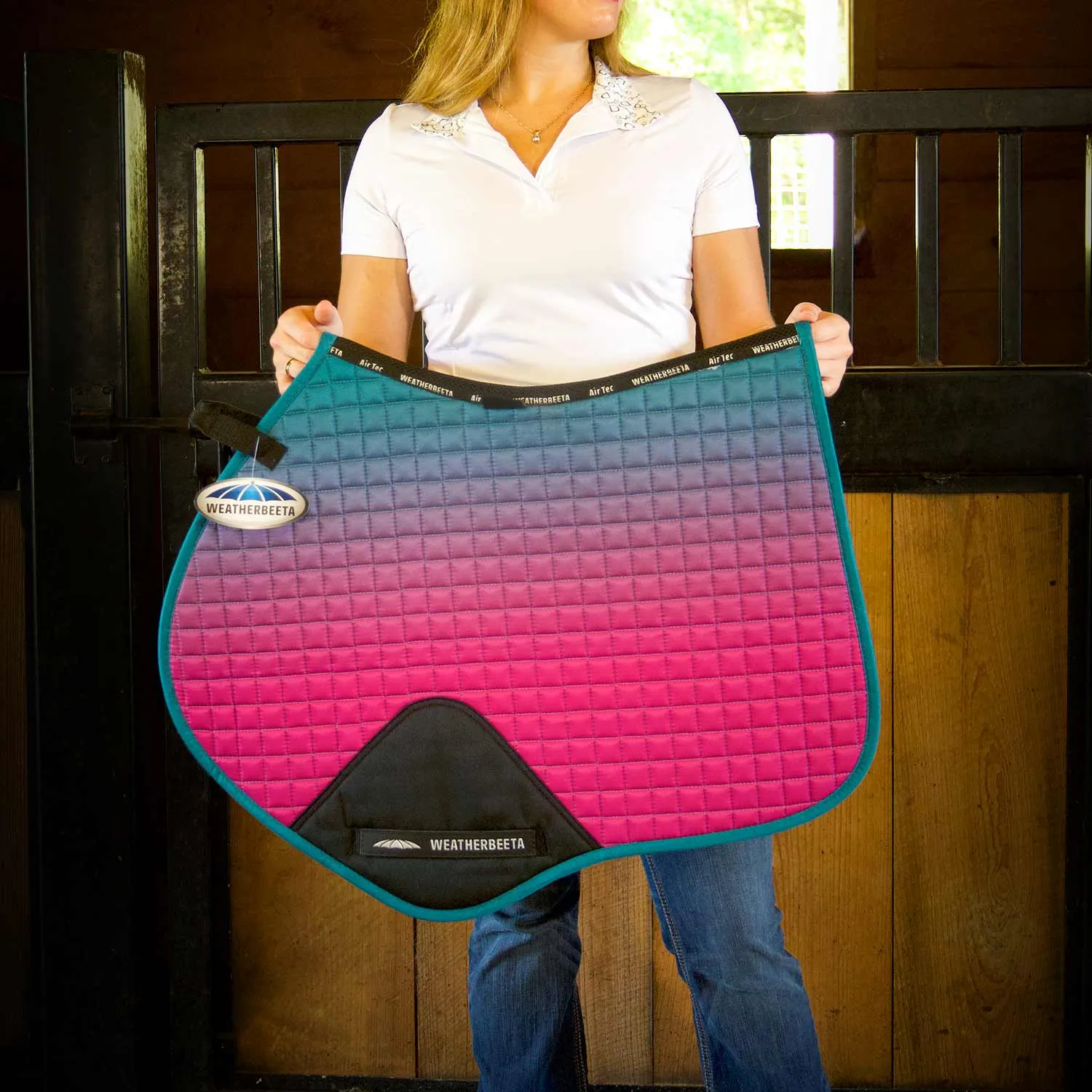 WeatherBeeta Prime Ombre Jump Shaped Saddle Pad