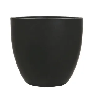 Woodlodge 37cm Black Polylite Egg Planter